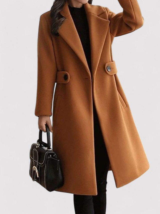Clara - Manteau en laine avec ceinture