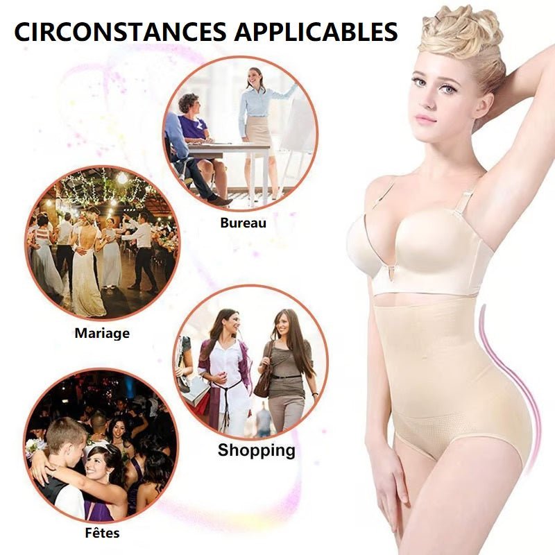 Slips Haute Ceinture avec Effet Modelant et Confort