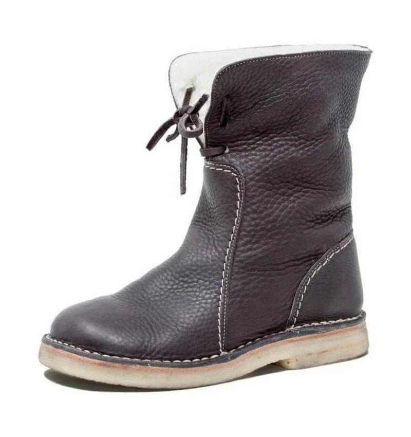 Bottines d'hiver en cuir