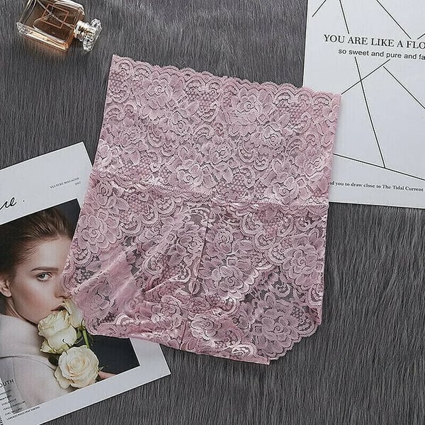 Lot de 5 culottes taille haute en dentelle