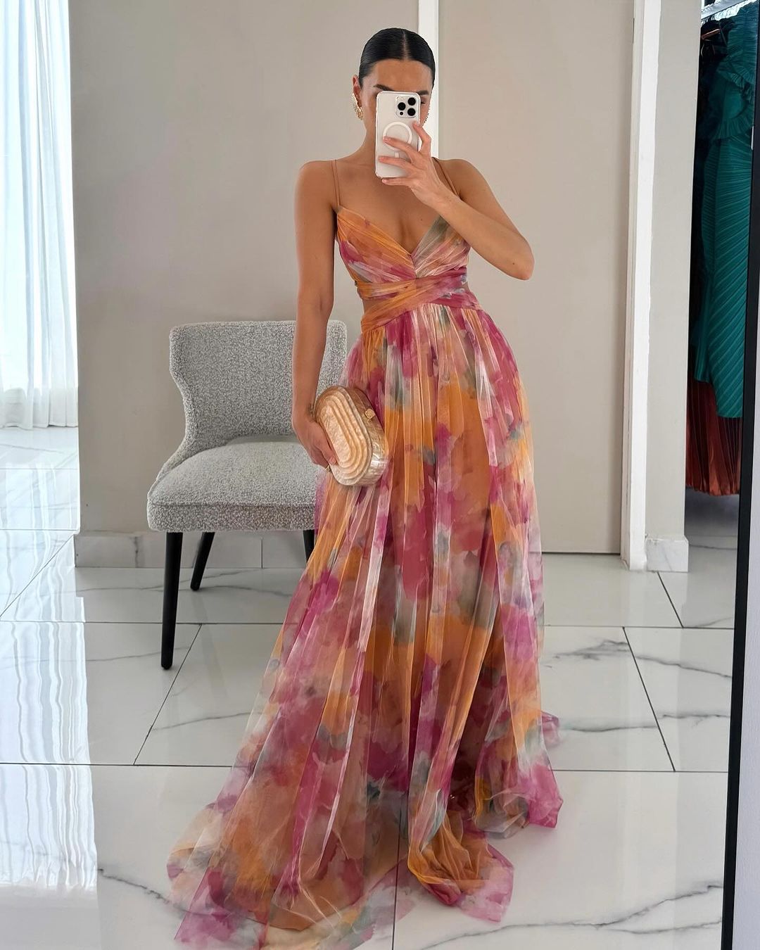 Florence™ | Robe longue ravissante à imprimé fleuri