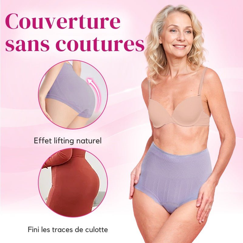 Lot de 4 Culottes Taille Haute Anti-Fuites