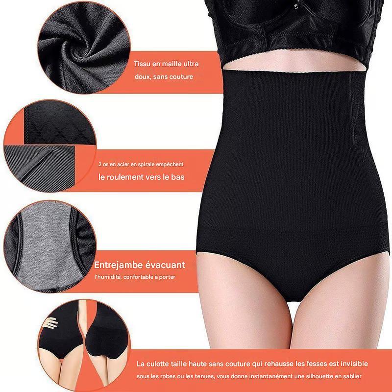 Slips Haute Ceinture avec Effet Modelant et Confort