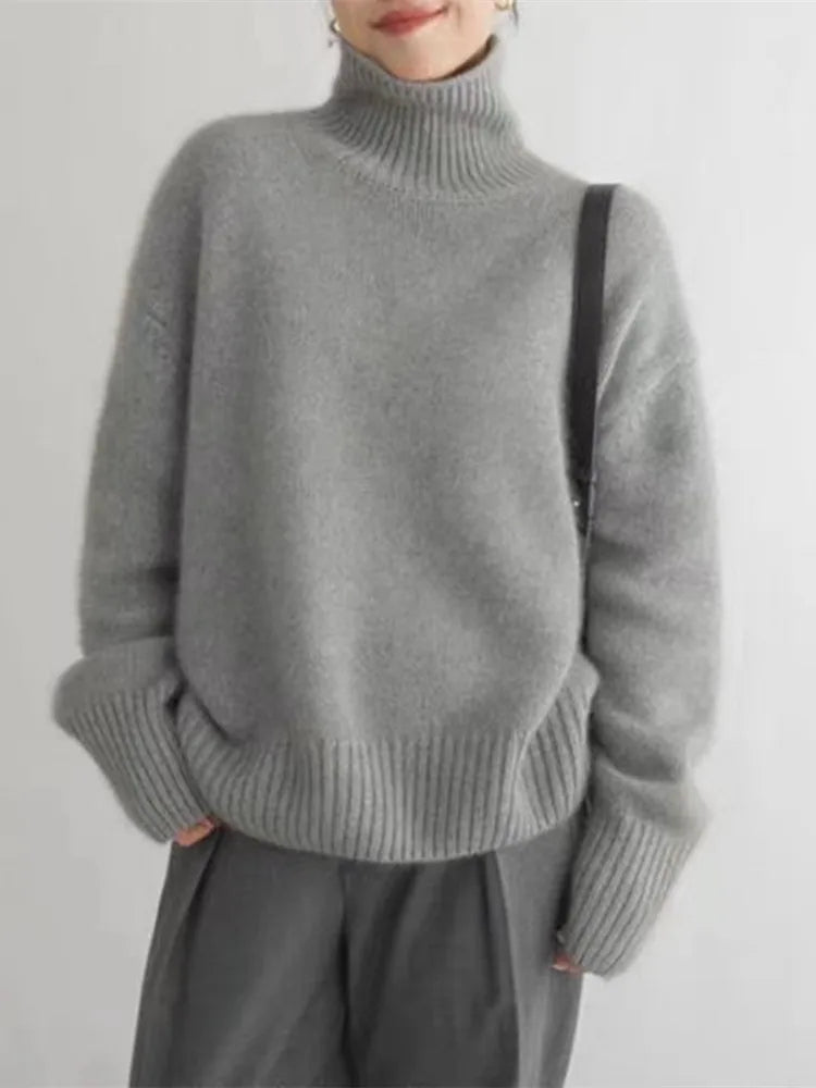 Juliette | Pull en cachemire à col roulé