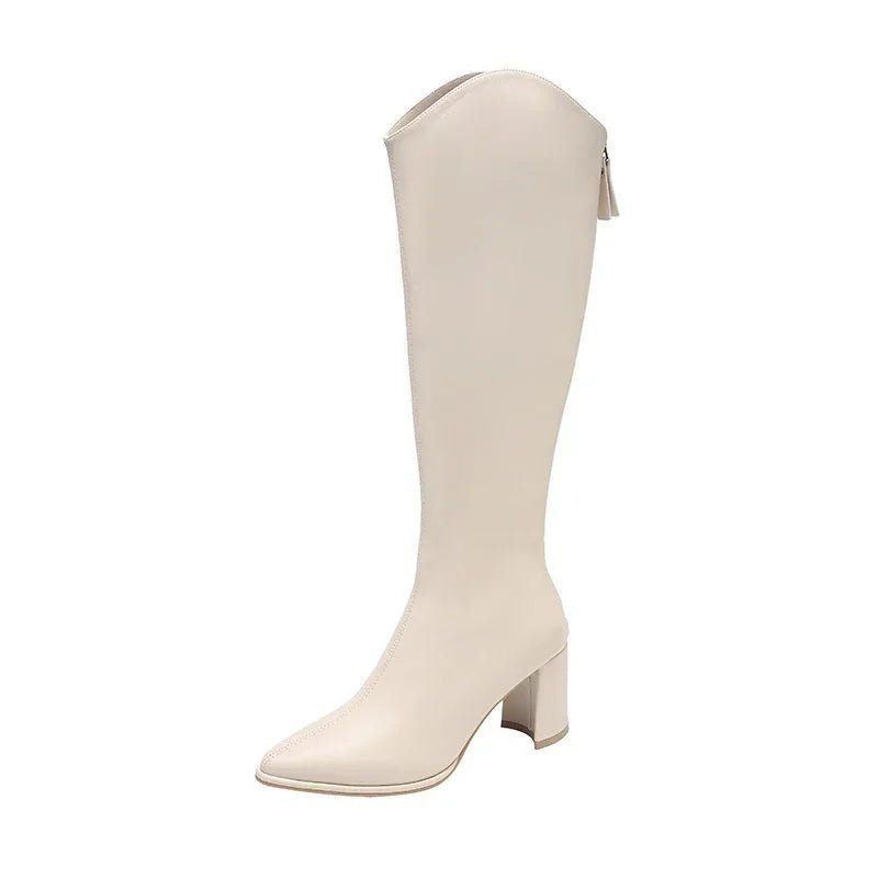 Bottes Zipper Talons Hauts