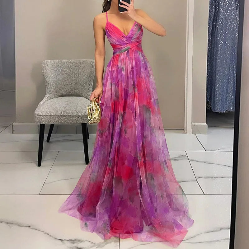 Florence™ | Robe longue ravissante à imprimé fleuri