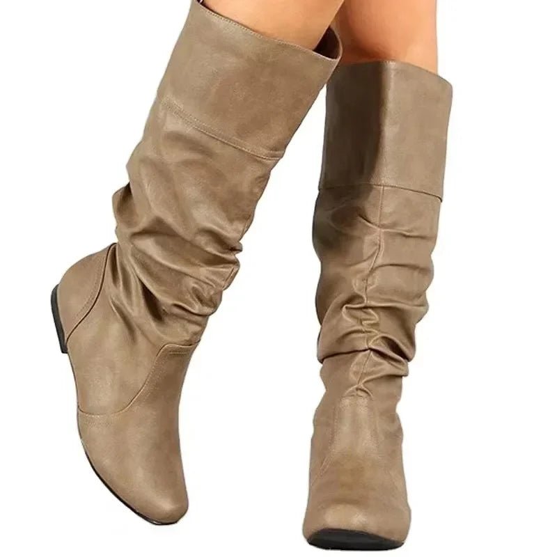 Bottes en cuir style Western pour femmes