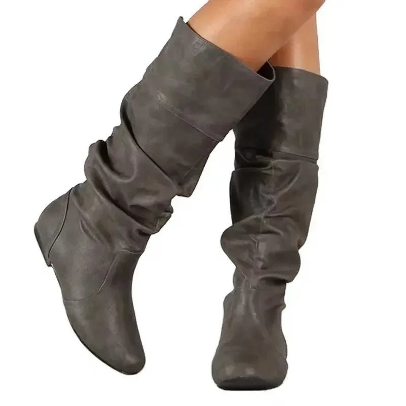 Bottes en cuir style Western pour femmes