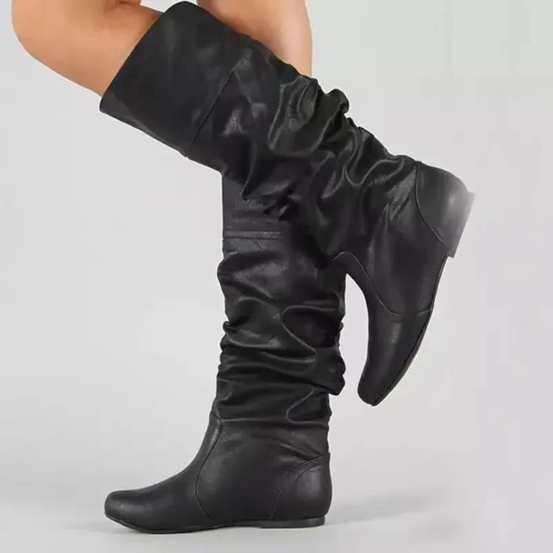 Bottes en cuir style Western pour femmes