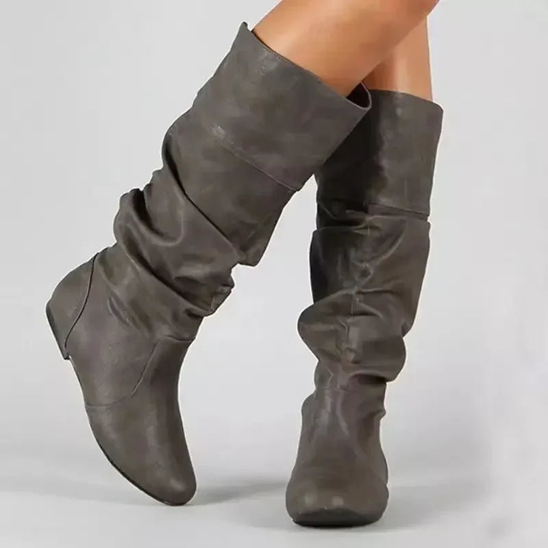 Bottes en cuir style Western pour femmes