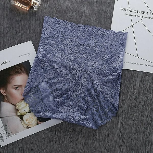 Lot de 5 culottes taille haute en dentelle