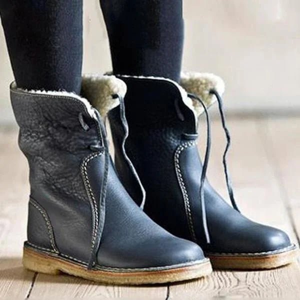 Bottines d'hiver en cuir