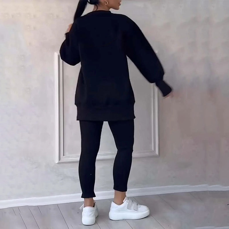 Chloe | Ensemble sweat-shirt et leggings pour femme
