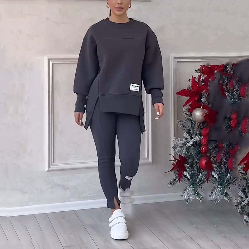 Chloe | Ensemble sweat-shirt et leggings pour femme