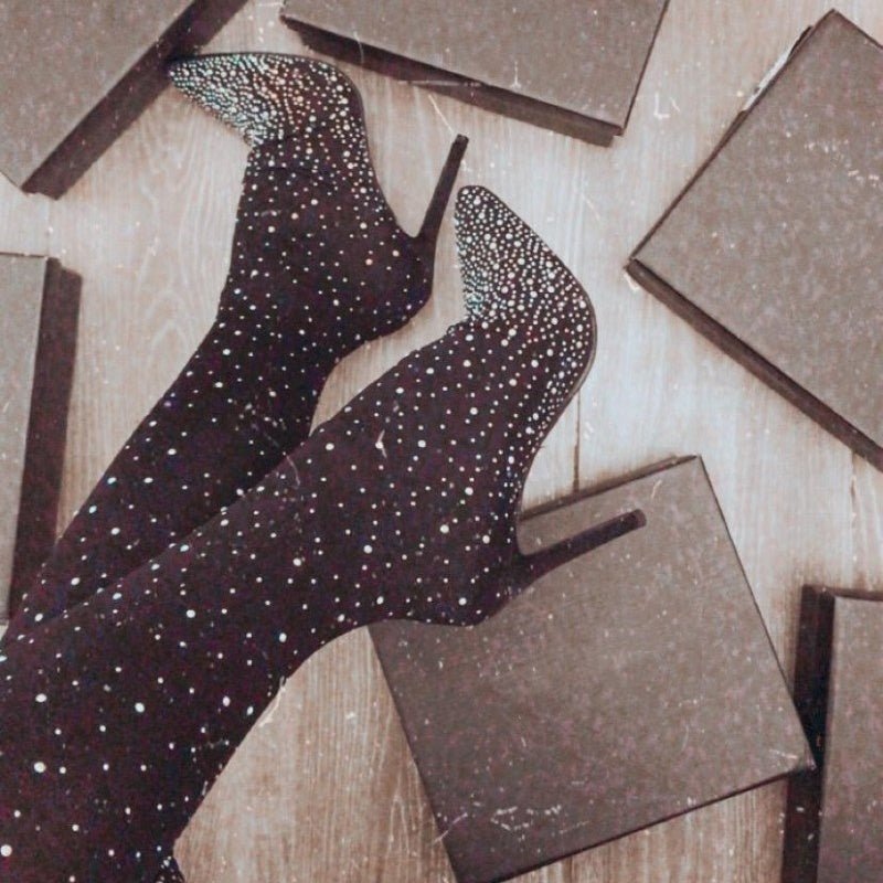 Bottes scintillantes pour femme