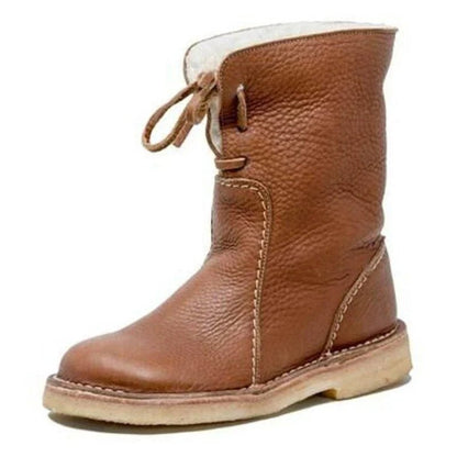 Bottines d'hiver en cuir