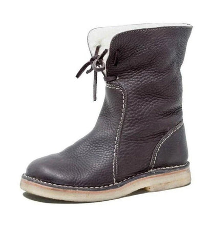 Bottines d'hiver en cuir
