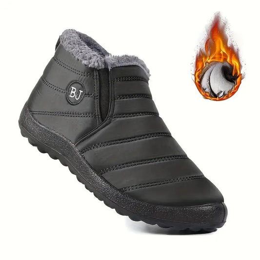 Bottes de neige imperméables pour femmes à hauteur de cheville