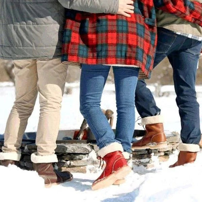 Bottines d'hiver en cuir