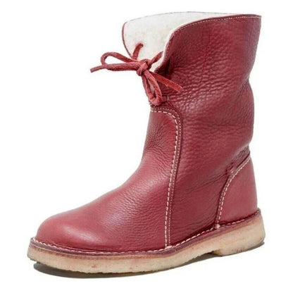 Bottines d'hiver en cuir