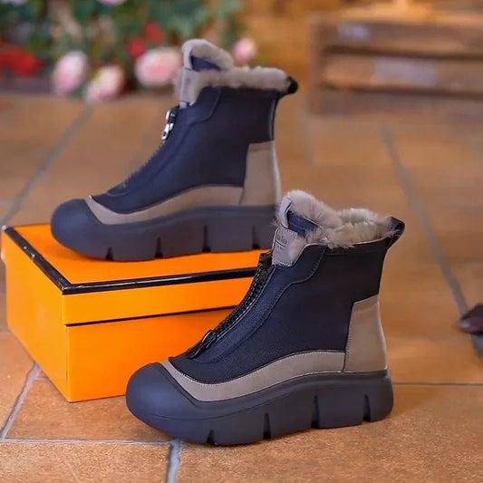 Bottines d'hiver Confortables Pour Femmes Imperméables Antidérapantes