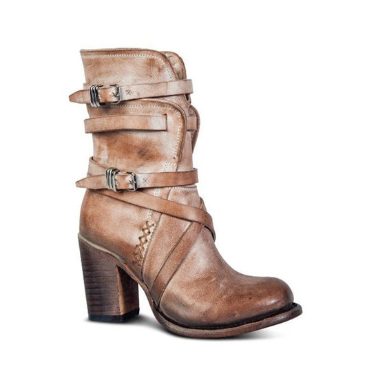 Bottes en cuir pour femme