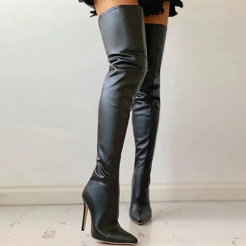 Bottes talons hauts 11 cm