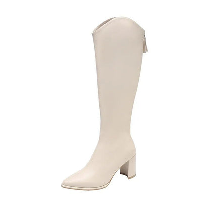 Bottes Zipper Talons Hauts