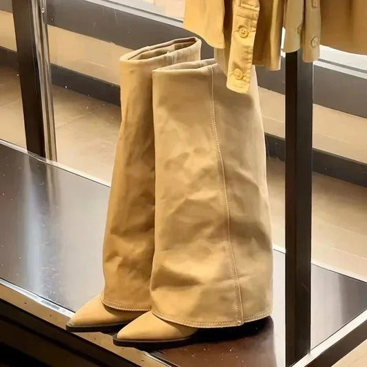 Bottes Santiags talons fins 7 cm en cuir