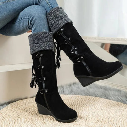 Bottes d'hiver talons compensés