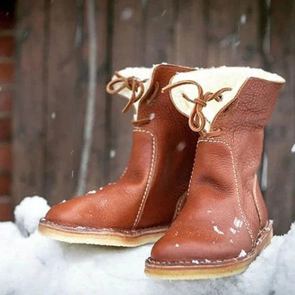 Bottines d'hiver en cuir