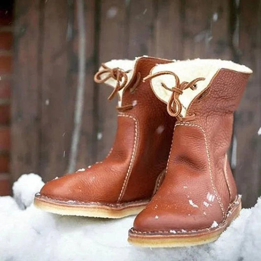 Bottines d'hiver en cuir